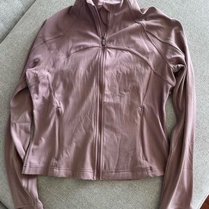 Lululemon Athletica Dusty Rose define cropped jacket nulu